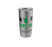 Disc Golf Stupid Tree Noun Dictionary Gift Midrange Driver Stainless Steel Insulated Tumbler