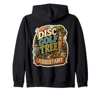 Disc Golf Tree Assistant Fairway Humor Zip Hoodie