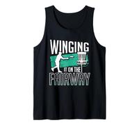 Disc Golf Winging It On the Fairway Tank Top