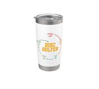 Disc Golfer Throw Score Repeat Flying Disc Lover Motivation Stainless Steel Insulated Tumbler
