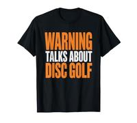 Disc Golfer Warning Talks About Golf Retro Humor Sport Funny T-Shirt