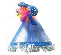Disc Hand Throwing Colorful Fishing Net Automatic Bait Trap Fish Net Suitable For Outdoor Multi-size(Height 3.6m)