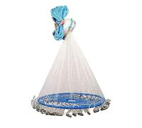 Disc Hand Throwing Fishing Net Outdoor Bait Trap Fish Net Multi-size(Zinc,Height 1.8m)