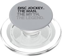 Disc Jockey DJ The Man Myth Legend Design PopSockets PopGrip for MagSafe