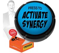 Disc Living Corporate Joke Button | Talking Joke Button Funny Office Desk Toy | White Elephant Gifts for Adults | Novelty Gag Gift | Funny Work Gifts