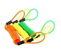 Disc Lock Reminder Cable for Motorcycle Scooter Bike, Extendable Security Alarm Lock Reminder Rope with Swivel Snap Hook, Anti-Theft Accessories for Motorbike Moped E-Bike, 120cm
