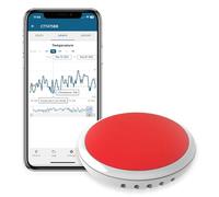 Disc Maxi Temperature Sensor and Logger for iPhone & Android, Bluetooth Compatible, Remote Wireless Thermometer, Long Range, Large Memory, Unlimited Data Export