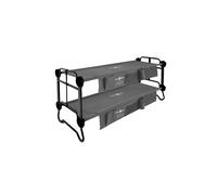 Disc-O-Bed Large Camping Bunk Bed with side organizers - Anthracite Grey - New