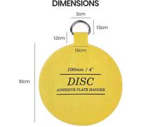 Disc Plate Hanger Company 100mm Self Adhesive Disc Plate Hanger
