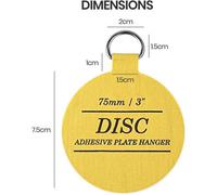 Disc Plate Hanger Company 75mm Self Adhesive Disc Plate Hanger