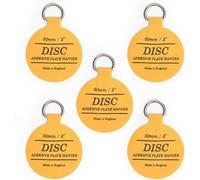 Disc Plate Hanger Company Disc Plate Hanger For Walls - Invisible Self-Adhesive Plate Holders, 5 Pack (50mm)