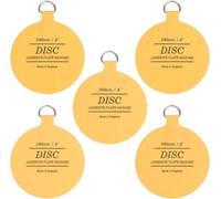 Disc Plate Hanger Company Invisible Self-Adhesive Disc Plate Hangers 5 Pack (100mm/4")