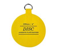 Disc Plate Hangers for Walls - Strong Invisible Holder Self Adhesive Stick On Hooks - 100mm / 4" Plate Hanging Disk
