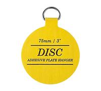 Disc Plate Hangers for Walls - Strong Invisible Holder Self Adhesive Stick On Hooks - (75mm / 3") Picture Hanging Wall Holder
