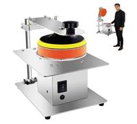 Disc Polishing Machine, 200W Semi-Automatic Scratch Repair Tool, Stainless Steel Chassis for DVD/VCD Data Recovery and Surface Grinding