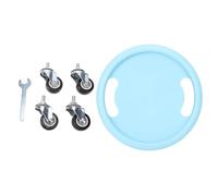 Disc Wheel Roller Trainer 360 Degree Rolling Enhanced Strength Exercise Portable Multifunctional Fitness Roller Sliding Disc for Home Gym Workout Equipment Core Training (blue)