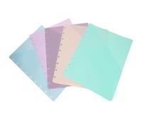 Discbound Dividers with Pockets & 9 Disc Bound Classic - 7x9.25 Classic Size Discbound Notebook, 5pcs Plastic Index Dividers for Binder, Folder & Disc Planner Accessories