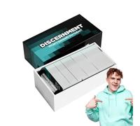Discernment Card Game, Bible Trivia Activity, 4.09x2.72in Humorous Bible Study Matching Cards, Faith Reflection Tool, Christian Game Nights, Ideal for Small Groups & Fellowship