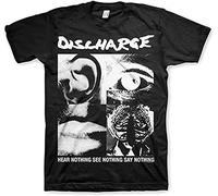 Discharge Hear Nothing T Shirt Kings Road teeandise Black(Large)