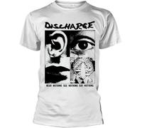 Discharge Hear Nothing White G Star T Shirt S Damen(Small)