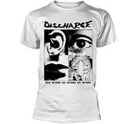 Discharge Hear Nothing White Girls White T-Shirts, Farbe18(XX-Large)