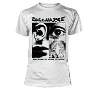 Discharge Hear Nothing White Sport t Shirts männer Damen Herren weiß(XX-Large)