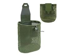 Discharge Pouch | Foldable Mesh Belt Bag | Hip Net Bag Organization for Cycling Travel Hiking Camping Outdoor Activities, Army Green, Se référer au descriptif, Refer to description