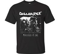 Discharge Realities of War T-Shirt Punk Rock Hardcore Dbeat Black(XX-Large)