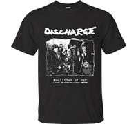 Discharge Realities of War T-Shirt Punk Rock Hardcore Dbeat(Large)