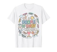 Disciple of Christ Cute Bible Verse Christian Affirmations Value Graphic T-Shirt, Men, White, XL