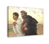 Disciples Peter And John Running to The Tomb on The Morning of The Resurrection Poster Bedroom Canvas Decor Print Wall Art Office Room Aesthetic Decor