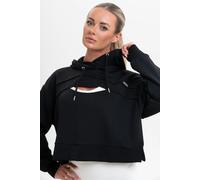 Discipline 365 Black Drawstring Cut Out Hoodie - Medium