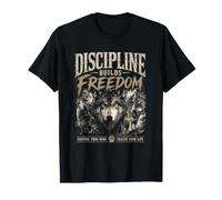 Discipline Builds Freedom Control Your Mind Alpha Wolf T-Shirt