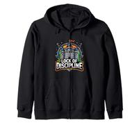 Discipline Fortress Strength Mindset Motivation Graphic Zip Hoodie
