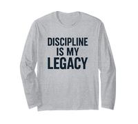 Discipline Is My Legacy. Vintage Warrior Spirit. Long Sleeve T-Shirt