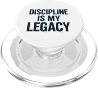 Discipline Is My Legacy. Vintage Warrior Spirit. PopSockets PopGrip for MagSafe