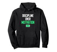 Discipline Over Motivation Consistency Mindset Gym Fitness Pullover Hoodie