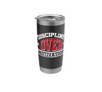 Discipline Over Motivation Stainless Steel Insulated Tumbler