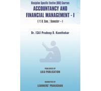 Discipline Specific Elective (DSE) Courses 'Accountancy and Financial Management - I' F.Y.B.Com.: Semester - I