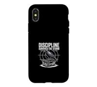 Discipline Survives The Storm Mental Toughness Case for iPhone X/XS