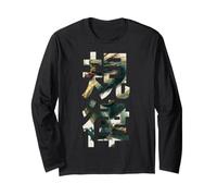 Discipline Written with Japanese Kanji Symbols. Long Sleeve T-Shirt