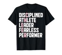 Disciplined Athlete Leader Fearless Performer - Cheer T-Shirt