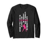 Disciplined Athlete Leader Fearless Performer Funny Cheer Long Sleeve T-Shirt