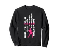 Disciplined Athlete Leader Fearless Performer Funny Cheer Sweatshirt