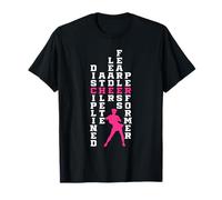 Disciplined Athlete Leader Fearless Performer Funny Cheer T-Shirt