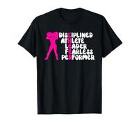 Disciplined Athlete Leader Fearless Performer Funny Cheer T-Shirt