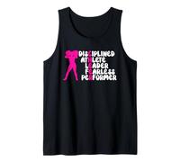 Disciplined Athlete Leader Fearless Performer Funny Cheer Tank Top