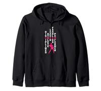 Disciplined Athlete Leader Fearless Performer Funny Cheer Zip Hoodie