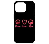 DiscJockey Peace Love Rave Music DJ Case for iPhone 16 Pro