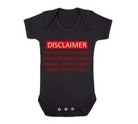 Disclaimer Parents are not Responsible Baby Grow Vest, 0-3 Months, Black